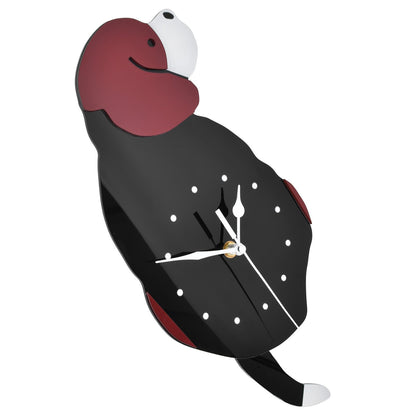 Wall Clock Swing Dog DIY Simple Fashion Silent Frameless Wall Clock With Swing Tail Home Office Decoration V1294-YM0523-3115220018611