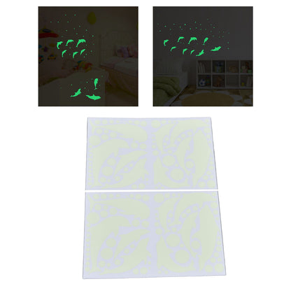 Luminous Wall Sticker Glowing Wall Decals DIY Wall Sticker Bedroom Decorative Sticker for HouseholdDolphin V1294-YM0523-3115220018818