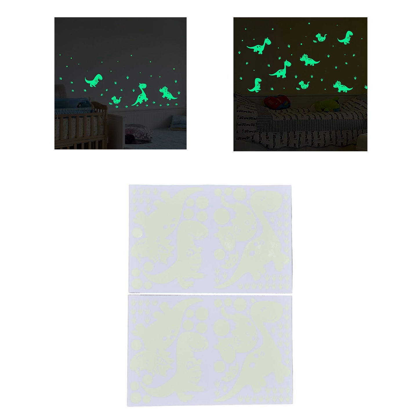 Luminous Wall Sticker Glowing Wall Decals DIY Wall Sticker Bedroom Decorative Sticker for HouseholdDinosaur V1294-YM0523-3115220018819