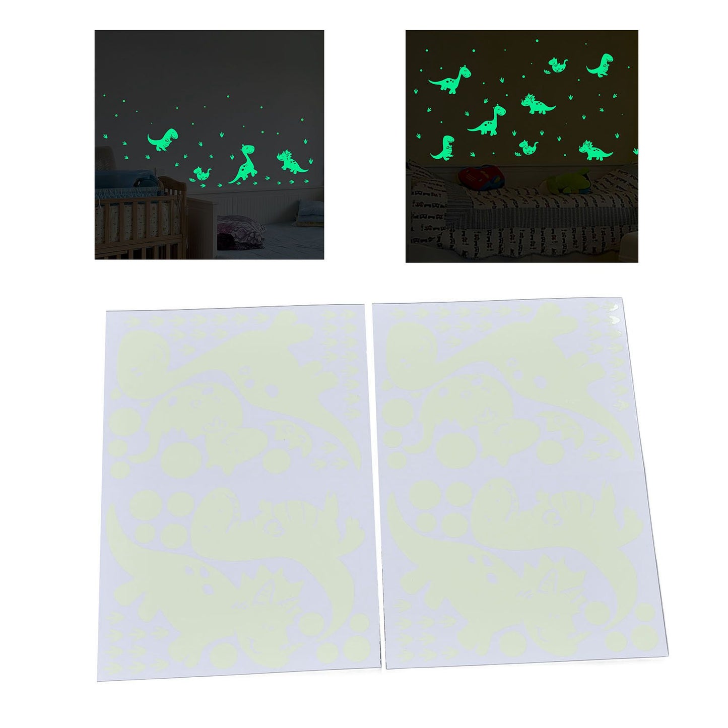 Luminous Wall Sticker Glowing Wall Decals DIY Wall Sticker Bedroom Decorative Sticker for HouseholdDinosaur V1294-YM0523-3115220018819