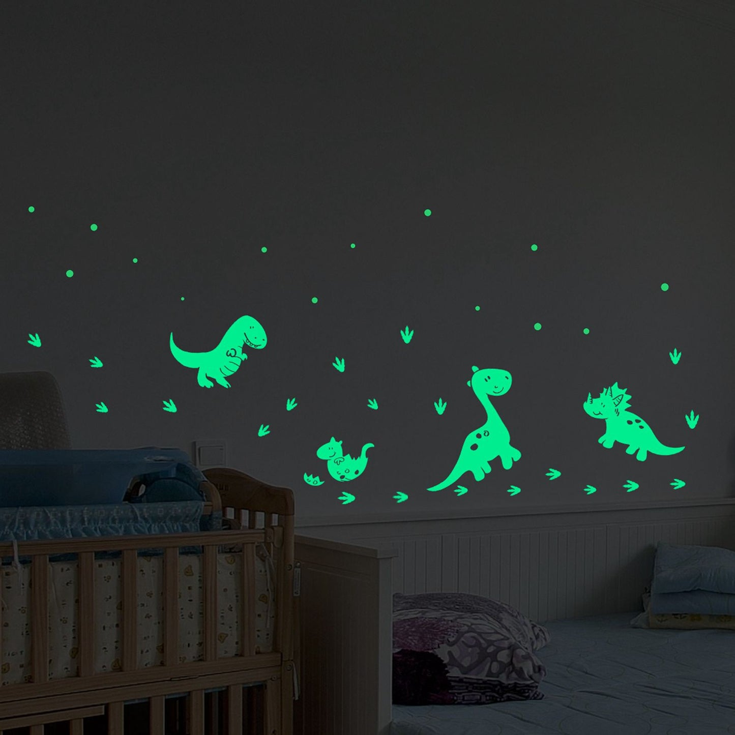 Luminous Wall Sticker Glowing Wall Decals DIY Wall Sticker Bedroom Decorative Sticker for HouseholdDinosaur V1294-YM0523-3115220018819