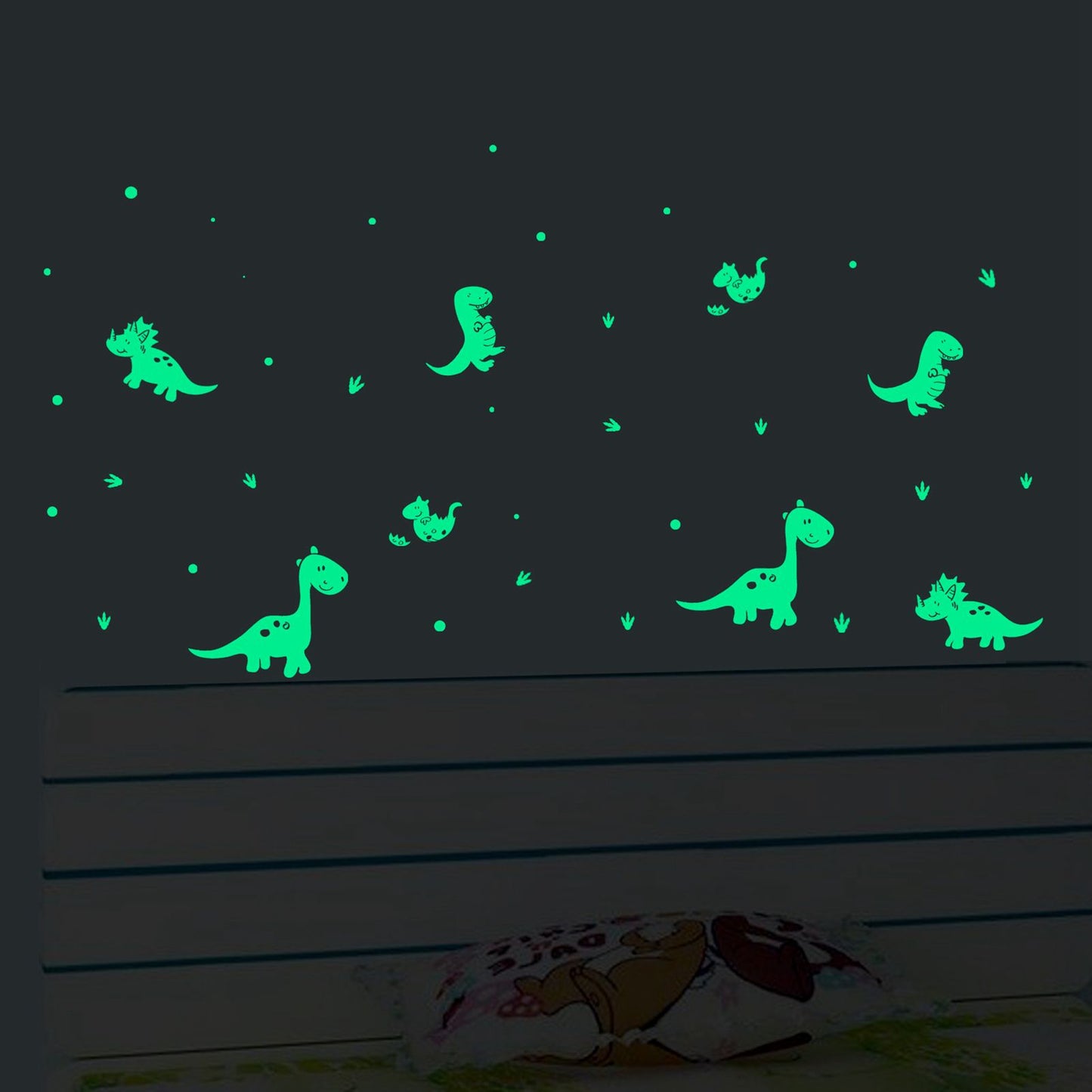 Luminous Wall Sticker Glowing Wall Decals DIY Wall Sticker Bedroom Decorative Sticker for HouseholdDinosaur V1294-YM0523-3115220018819