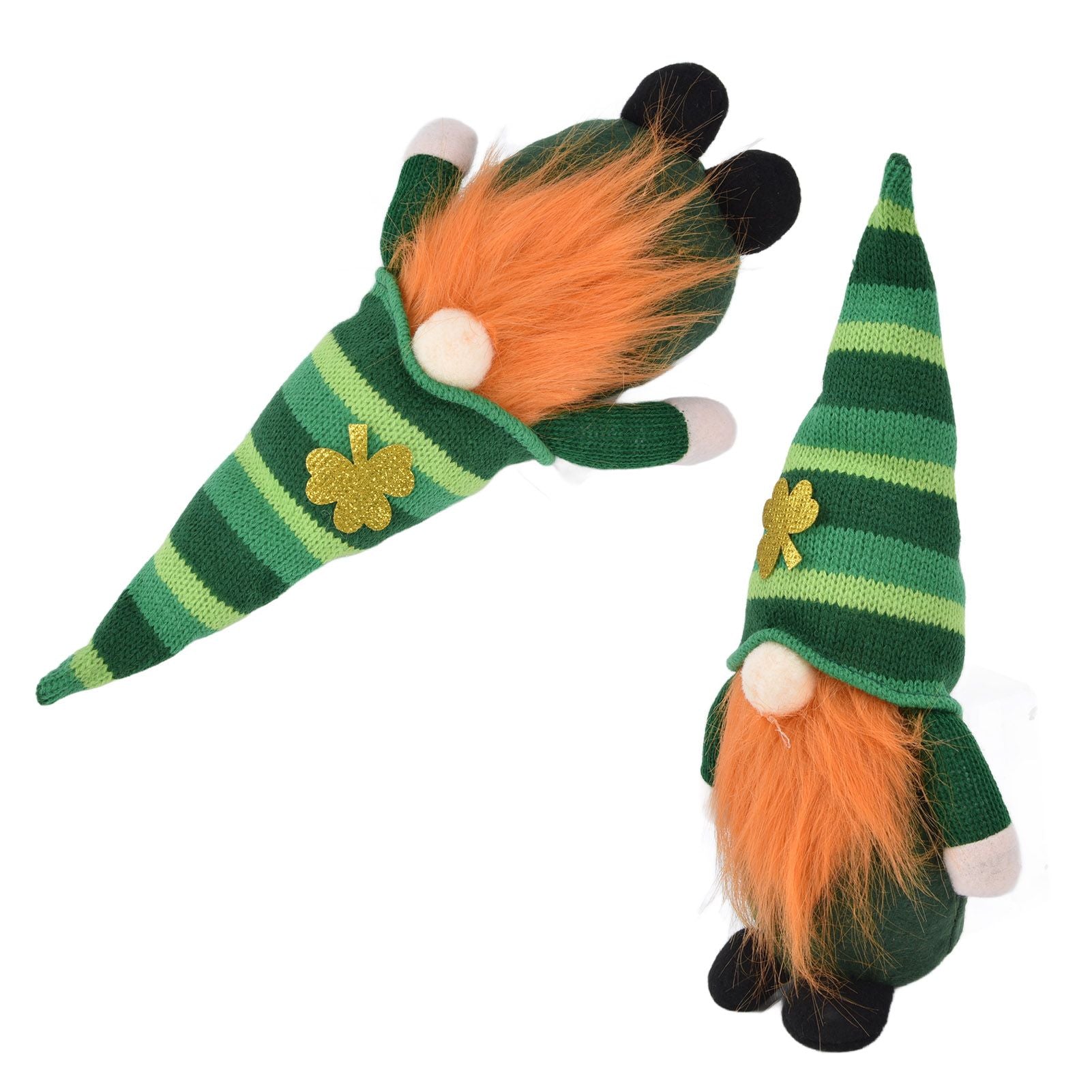 2pcs Gnomes Plush Representing Good Luck Expressing ST Patricks Day Feeling Irish Green Gnome Ornament for V1294-YM0523-3115220019711