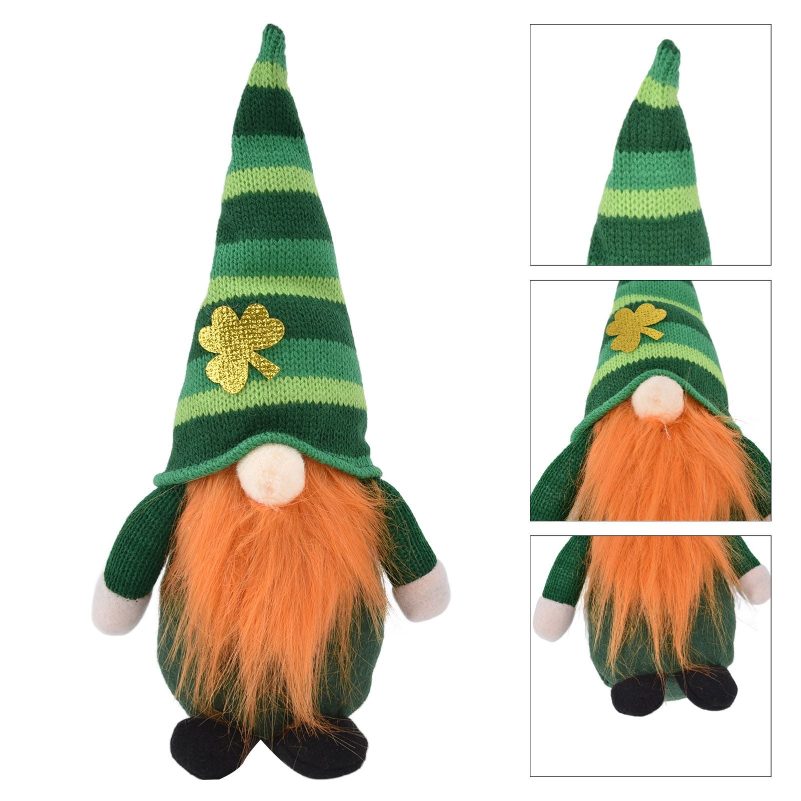 2pcs Gnomes Plush Representing Good Luck Expressing ST Patricks Day Feeling Irish Green Gnome Ornament for V1294-YM0523-3115220019711