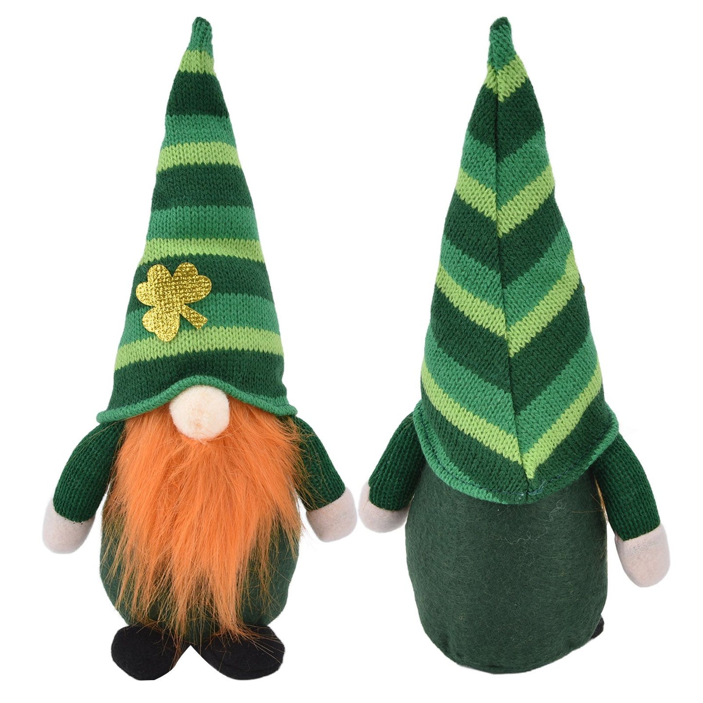 2pcs Gnomes Plush Representing Good Luck Expressing ST Patricks Day Feeling Irish Green Gnome Ornament for V1294-YM0523-3115220019711