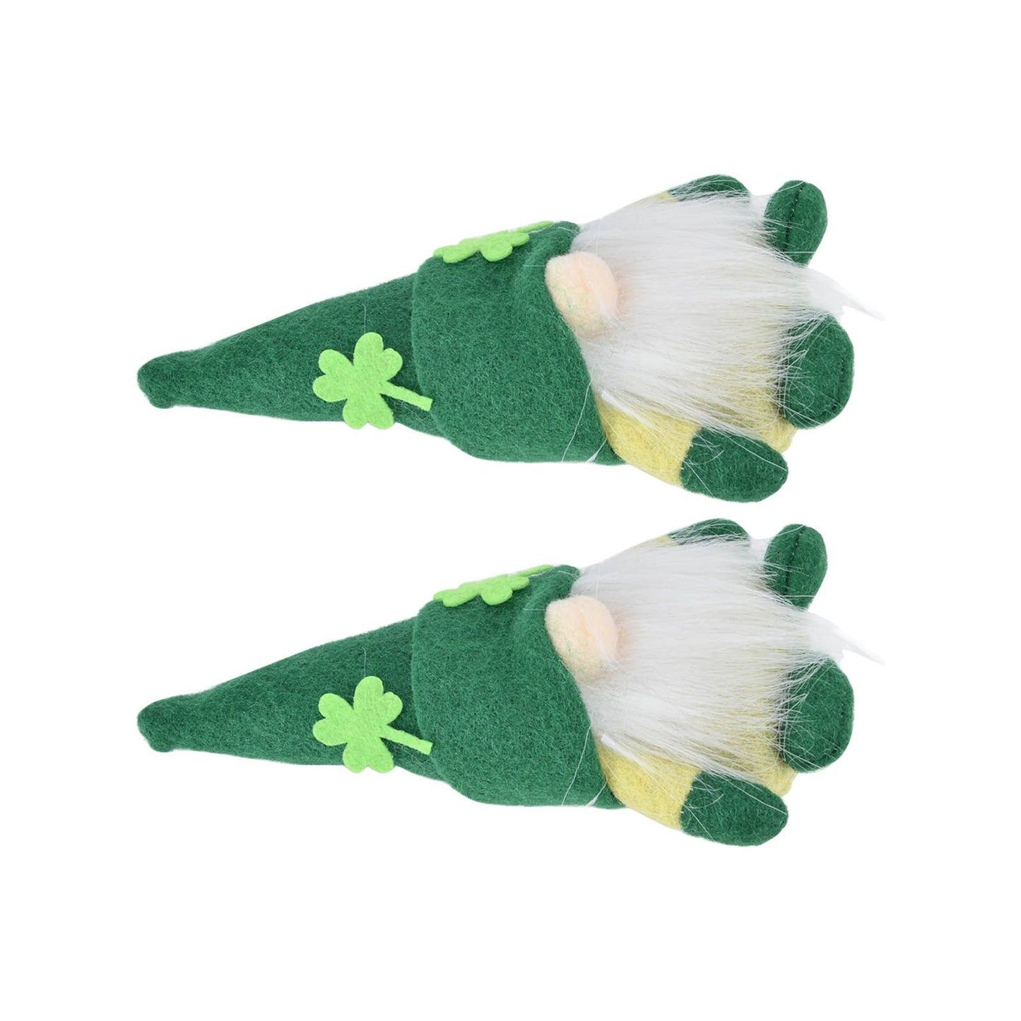 2pcs Gnomes Doll Handmade Cute Faceless Green Hat St. Patrick's Day Ornament Plush Dwarf Doll for Sofa Dining V1294-YM0523-3115220019811