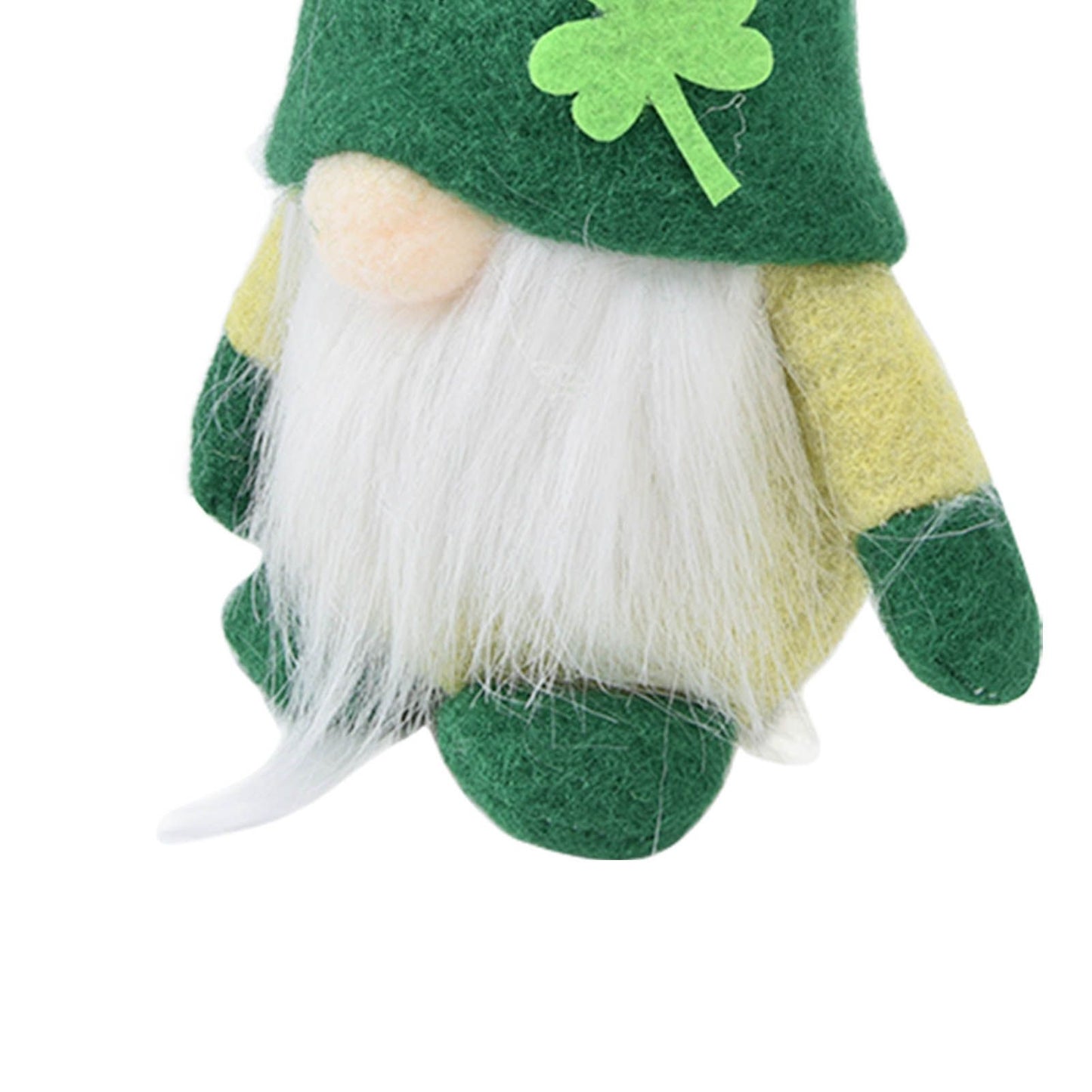 2pcs Gnomes Doll Handmade Cute Faceless Green Hat St. Patrick's Day Ornament Plush Dwarf Doll for Sofa Dining V1294-YM0523-3115220019811