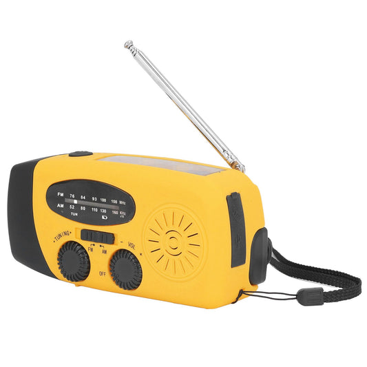 Hand Crank Solar Radio Multifunctional Emergency Radio LED Radio with Flashlight for Outdoor CampingOrange V1294-YM0523-3115220020116