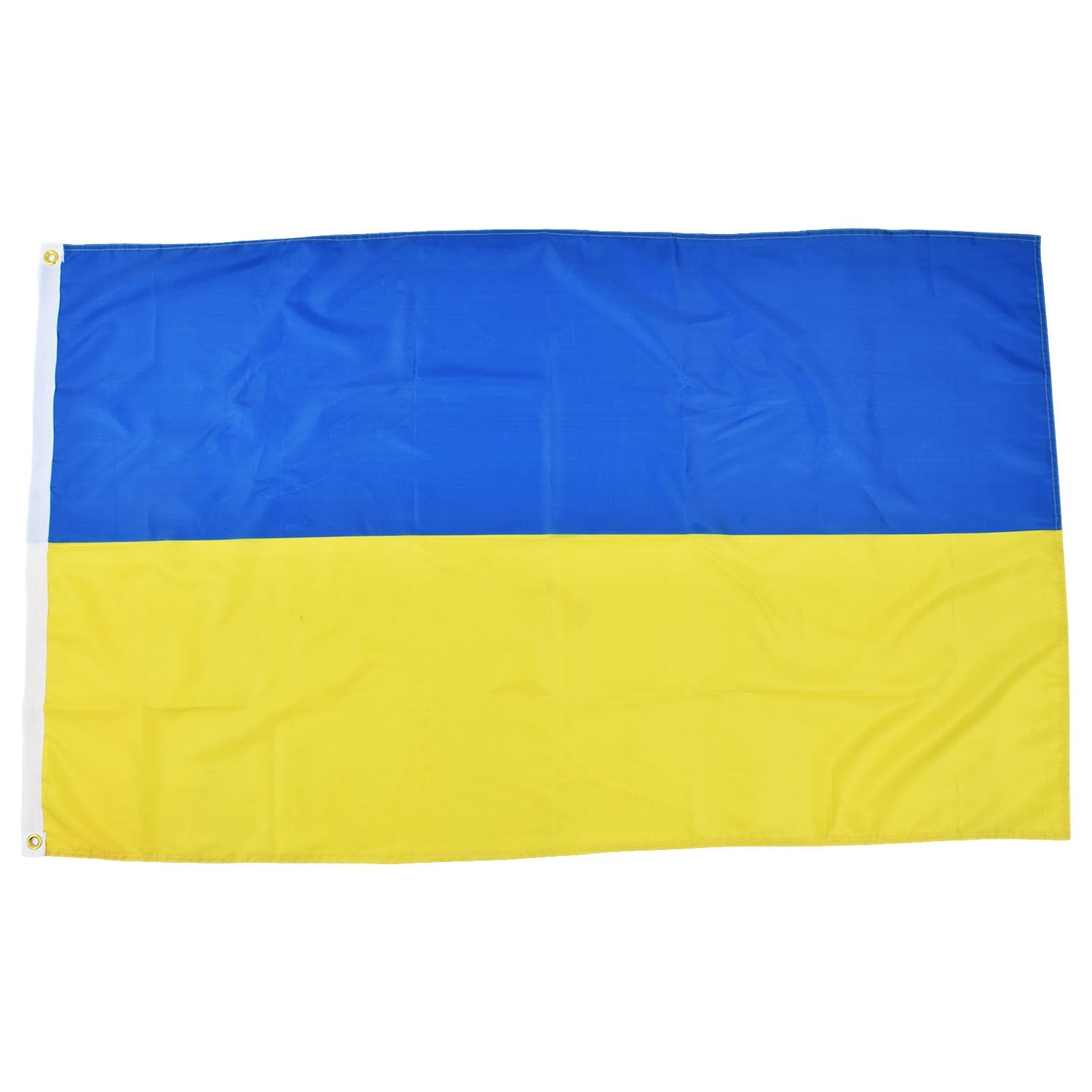 Ukrainian Flag Polyester Pongee Vivid Color UV Fade Resistant Digital Printing Ukraine Flag V1294-YM0523-3115220020211