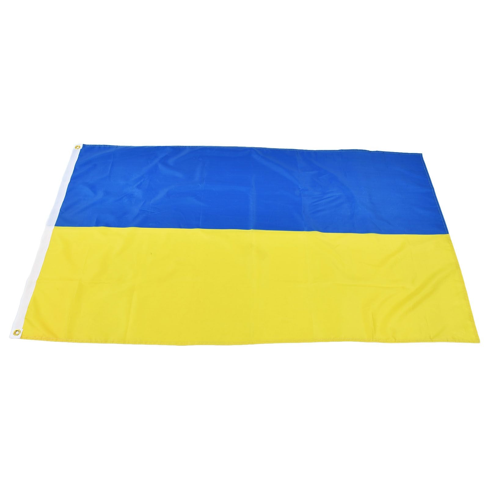 Ukrainian Flag Polyester Pongee Vivid Color UV Fade Resistant Digital Printing Ukraine Flag V1294-YM0523-3115220020211