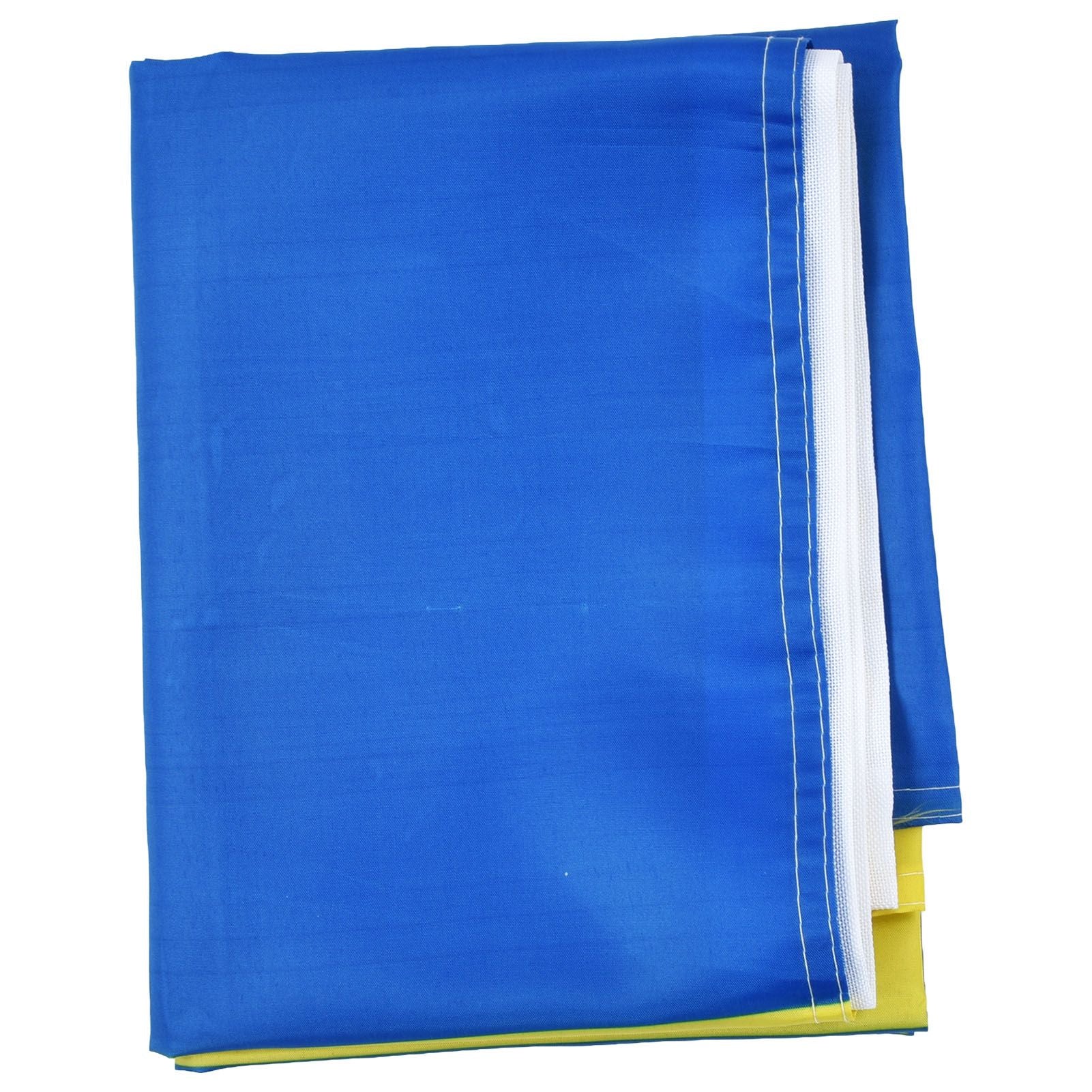 Ukrainian Flag Polyester Pongee Vivid Color UV Fade Resistant Digital Printing Ukraine Flag V1294-YM0523-3115220020211