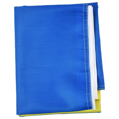 Ukrainian Flag Polyester Pongee Vivid Color UV Fade Resistant Digital Printing Ukraine Flag V1294-YM0523-3115220020211