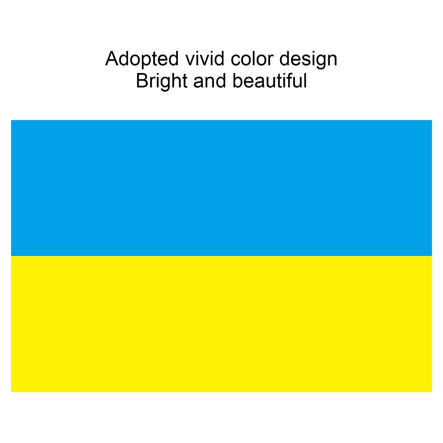 Ukrainian Flag Polyester Pongee Vivid Color UV Fade Resistant Digital Printing Ukraine Flag V1294-YM0523-3115220020211
