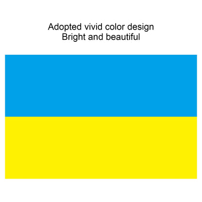Ukrainian Flag Polyester Pongee Vivid Color UV Fade Resistant Digital Printing Ukraine Flag V1294-YM0523-3115220020211