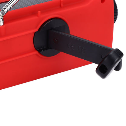 Emergency Radio Hand Power Generation Solar Radio with LED Flashlight 2000mah Charging for Camping HikingRed V1294-YM0523-3115220020412