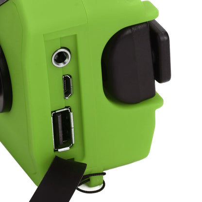 Emergency Radio Hand Power Generation Solar Radio with LED Flashlight 2000mah Charging for Camping V1294-YM0523-3115220020414