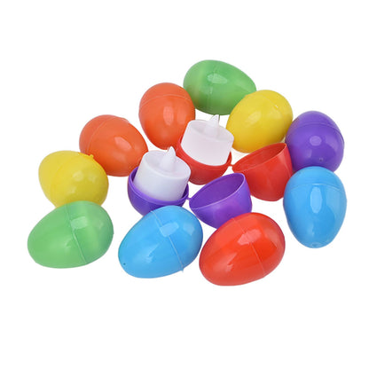 12pcs Easter Eggs Light Up Glowing Decorative DIY Plastic Built in Battery Warm LED Easter Eggs for Holiday V1294-YM0523-3115220020911