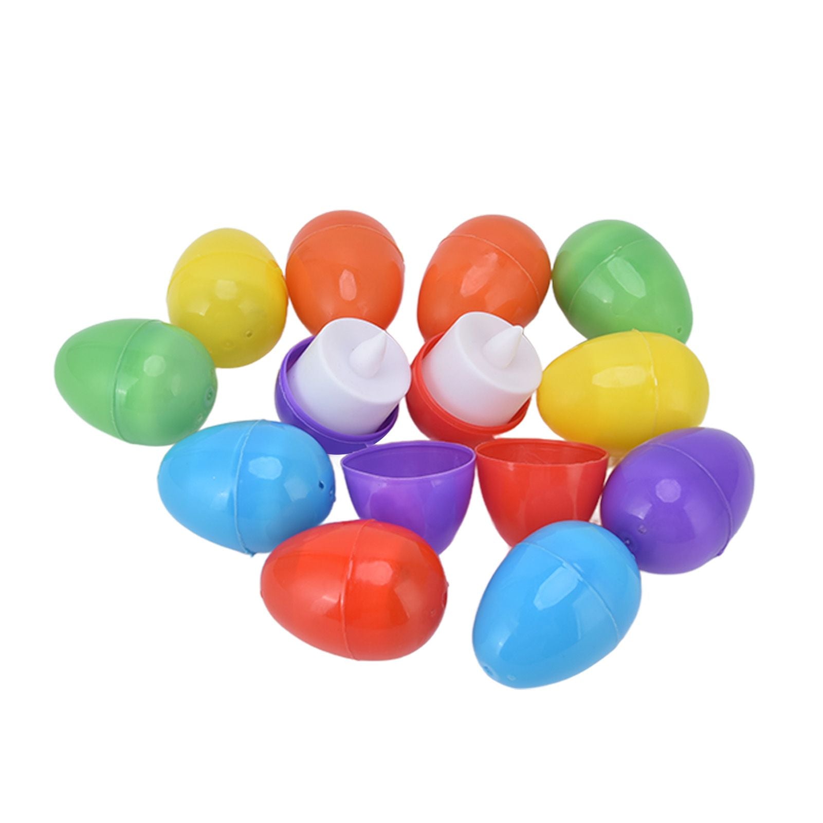 12pcs Easter Eggs Light Up Glowing Decorative DIY Plastic Built in Battery Warm LED Easter Eggs for Holiday V1294-YM0523-3115220020911