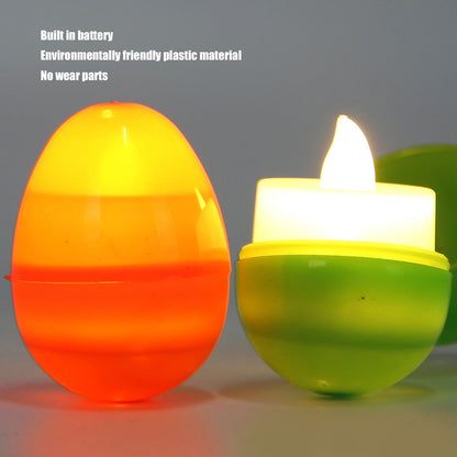 12pcs Easter Eggs Light Up Glowing Decorative DIY Plastic Built in Battery Warm LED Easter Eggs for Holiday V1294-YM0523-3115220020911