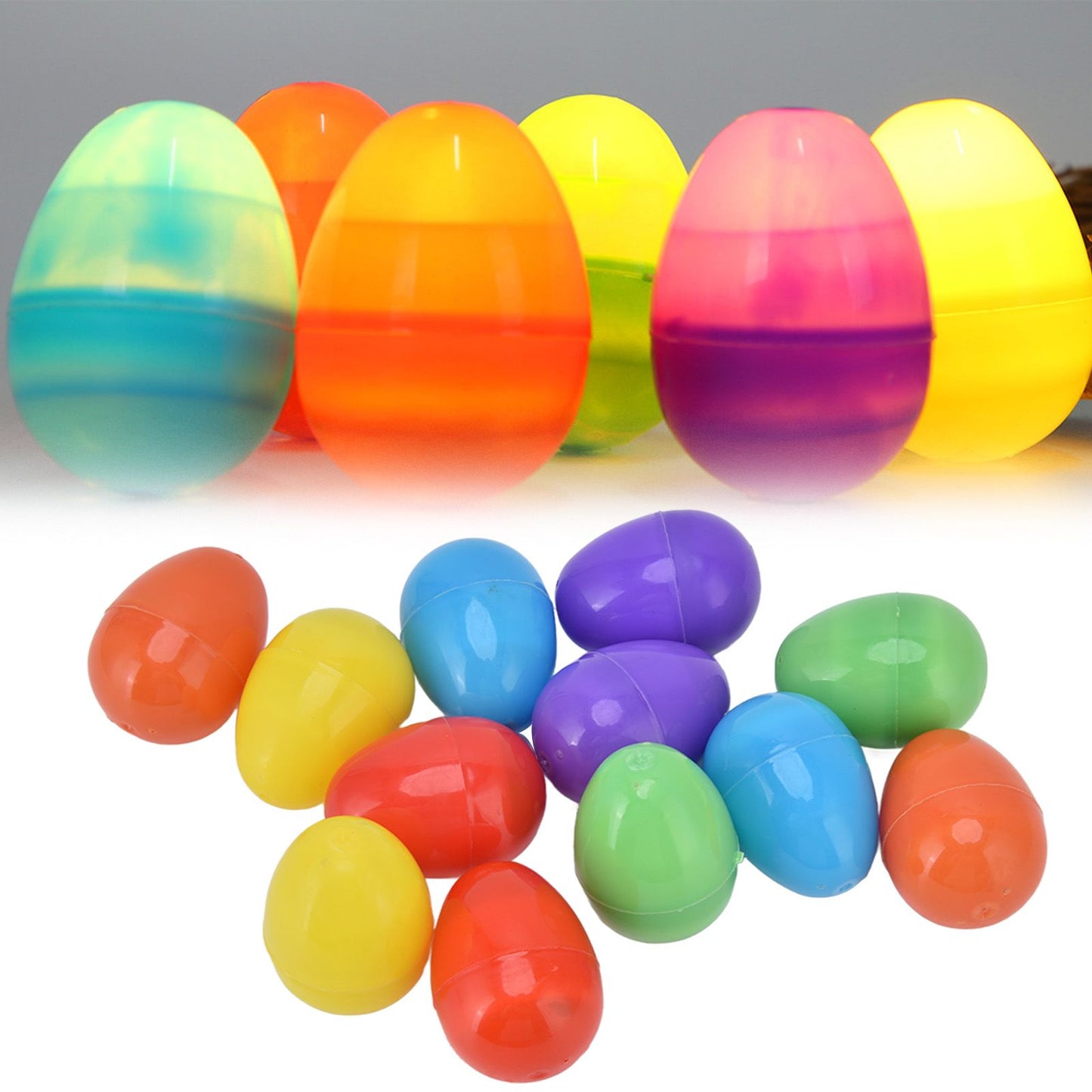 12pcs Easter Eggs Light Up Glowing Decorative DIY Plastic Built in Battery Warm LED Easter Eggs for Holiday V1294-YM0523-3115220020911