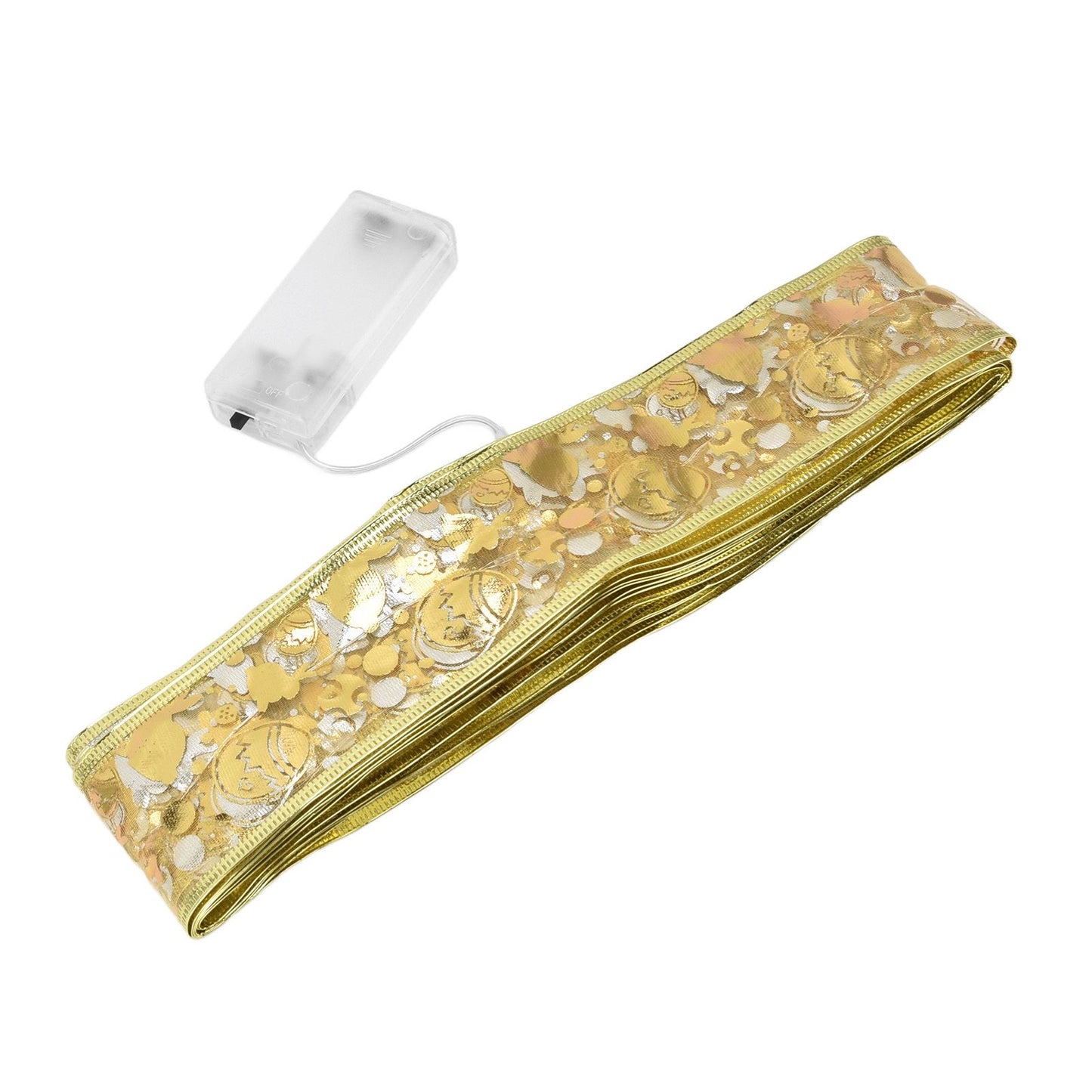 Ribbon Fairy LED Lights Gold Easter Decoration String Shining Ribbon Fairy Lights 5M V1294-YM0523-3115220021311