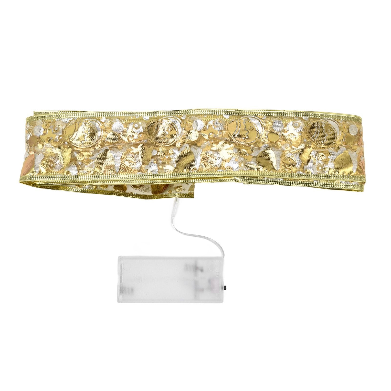 Ribbon Fairy LED Lights Gold Easter Decoration String Shining Ribbon Fairy Lights 5M V1294-YM0523-3115220021311