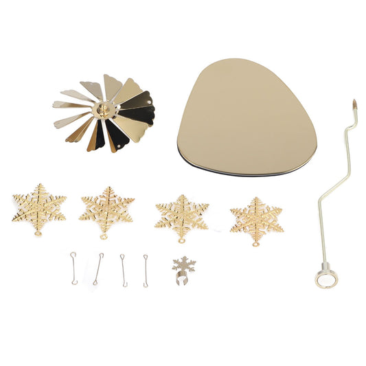 Candle Holder Round Triangle Tray Romantic European Style Stainless Steel Rotating Aromatherapy Wind Chime V1294-YM0523-3115220022611