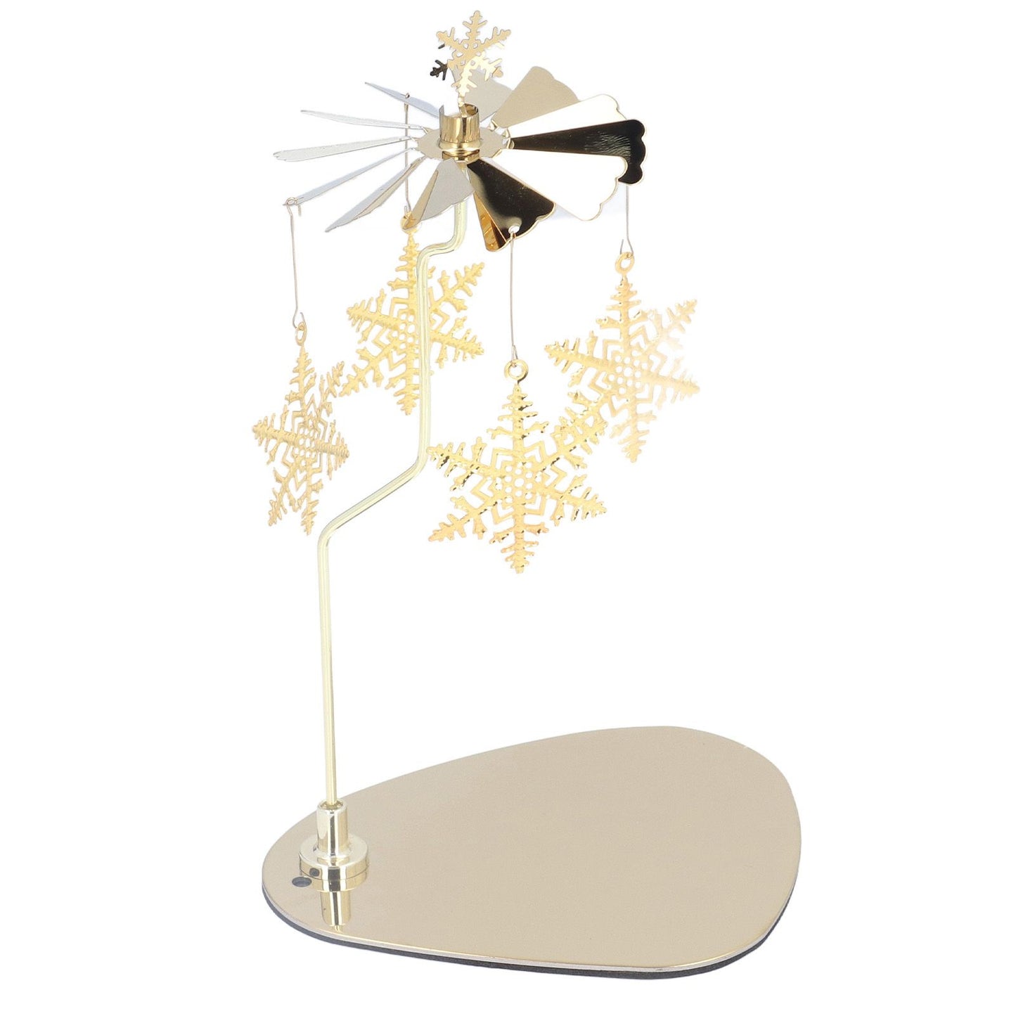 Candle Holder Round Triangle Tray Romantic European Style Stainless Steel Rotating Aromatherapy Wind Chime V1294-YM0523-3115220022611