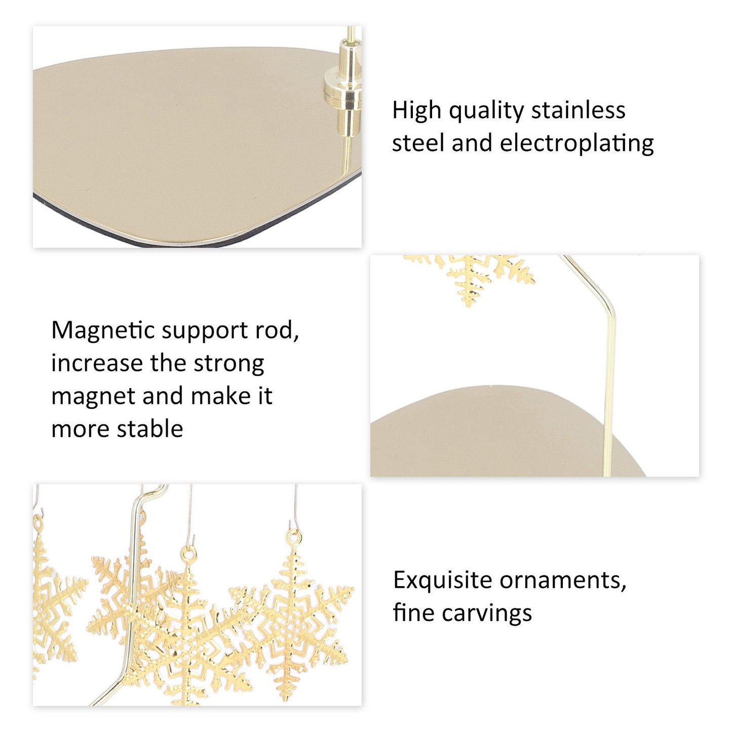Candle Holder Round Triangle Tray Romantic European Style Stainless Steel Rotating Aromatherapy Wind Chime V1294-YM0523-3115220022611