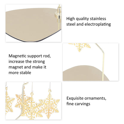 Candle Holder Round Triangle Tray Romantic European Style Stainless Steel Rotating Aromatherapy Wind Chime V1294-YM0523-3115220022611
