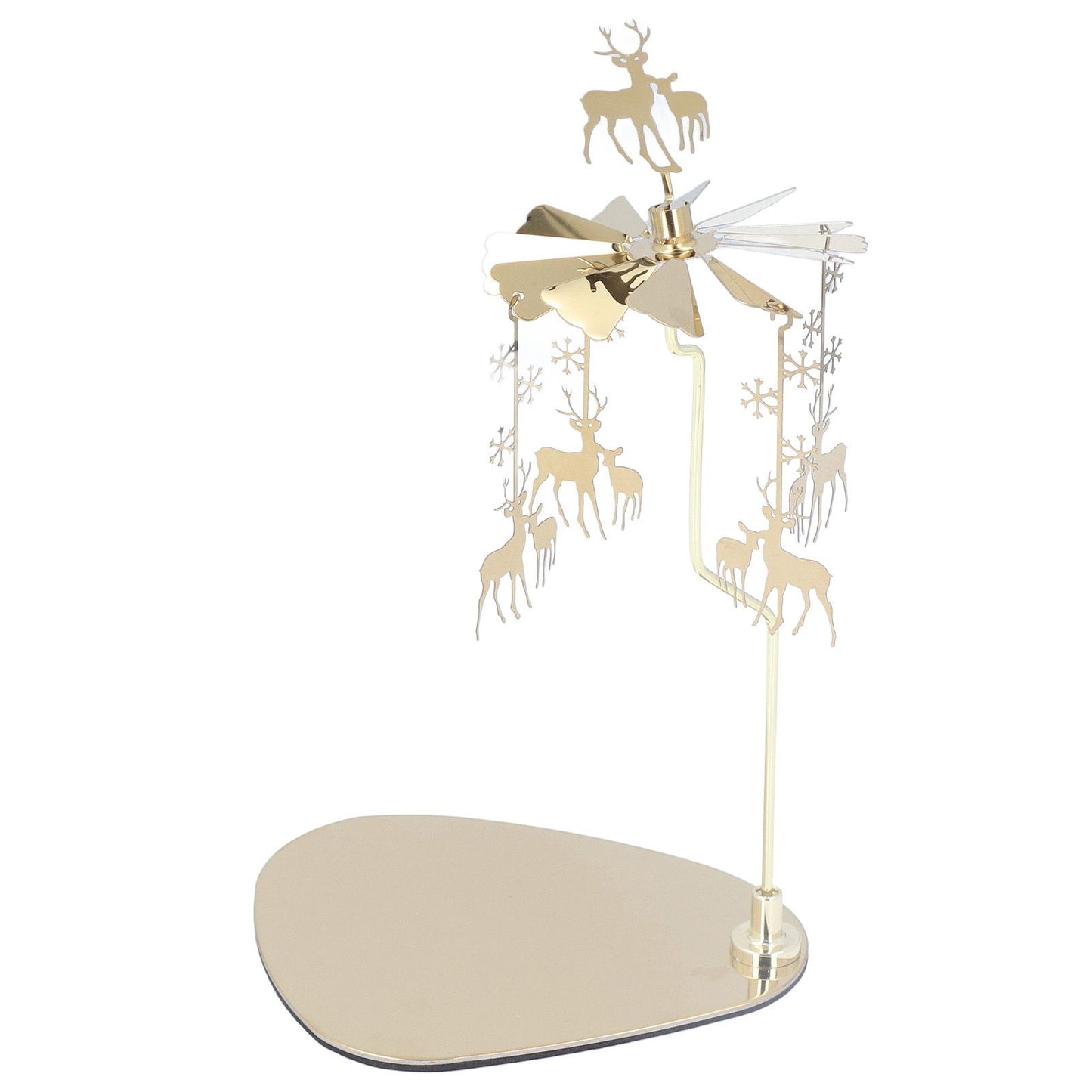 Candle Holder Round Triangle Tray Romantic European Style Stainless Steel Rotating Aromatherapy Wind Chime V1294-YM0523-3115220022614