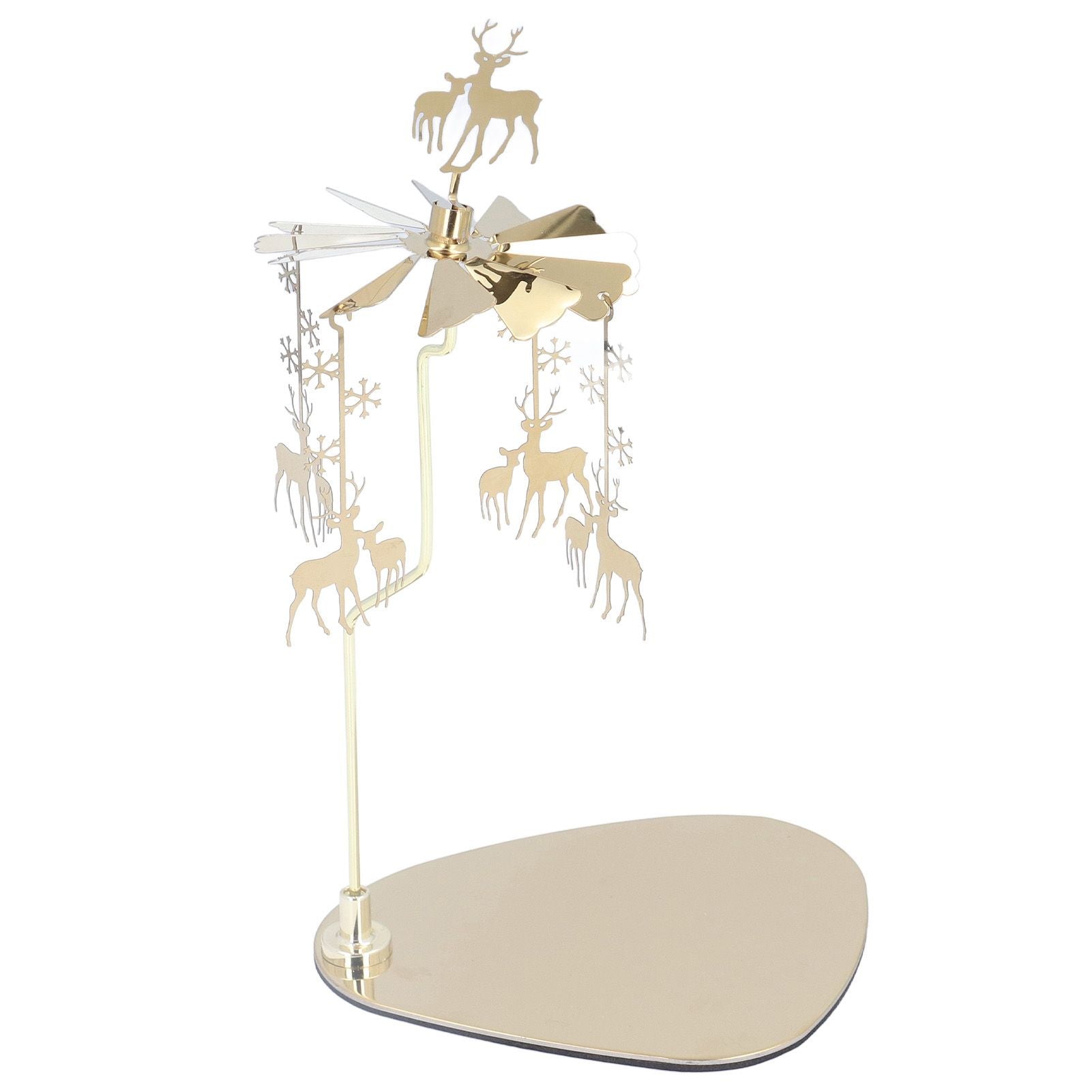 Candle Holder Round Triangle Tray Romantic European Style Stainless Steel Rotating Aromatherapy Wind Chime V1294-YM0523-3115220022614