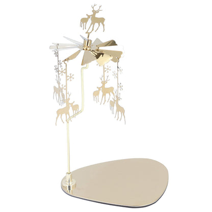 Candle Holder Round Triangle Tray Romantic European Style Stainless Steel Rotating Aromatherapy Wind Chime V1294-YM0523-3115220022614