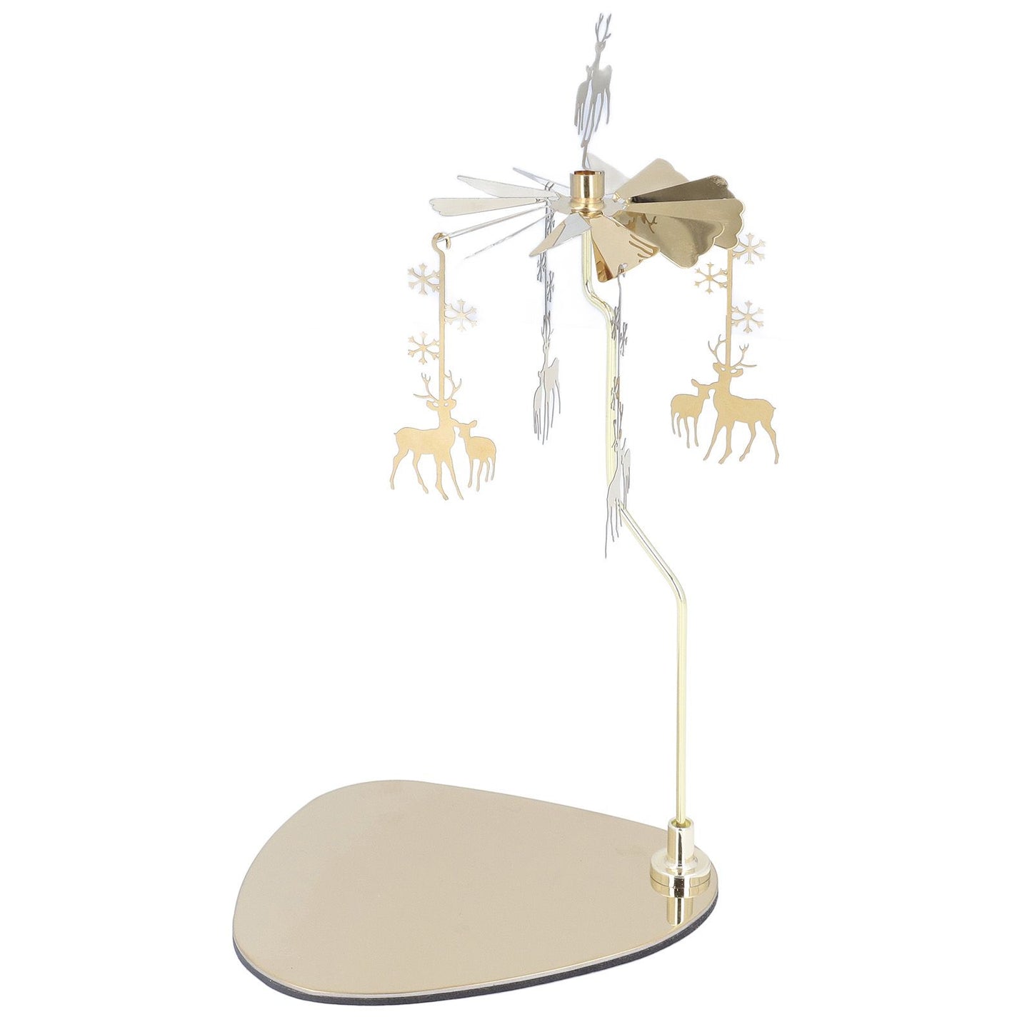Candle Holder Round Triangle Tray Romantic European Style Stainless Steel Rotating Aromatherapy Wind Chime V1294-YM0523-3115220022614