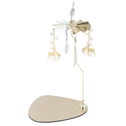 Candle Holder Round Triangle Tray Romantic European Style Stainless Steel Rotating Aromatherapy Wind Chime V1294-YM0523-3115220022614