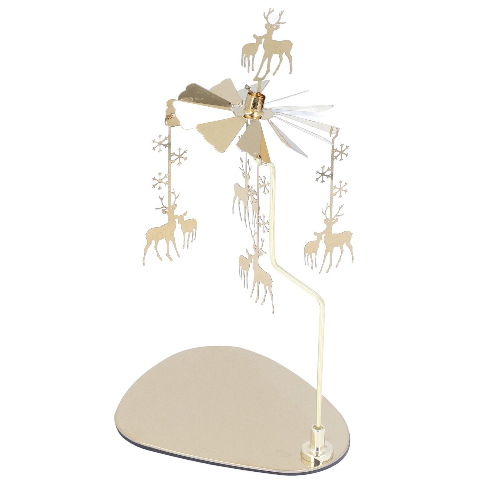 Candle Holder Round Triangle Tray Romantic European Style Stainless Steel Rotating Aromatherapy Wind Chime V1294-YM0523-3115220022614