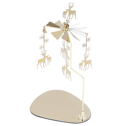 Candle Holder Round Triangle Tray Romantic European Style Stainless Steel Rotating Aromatherapy Wind Chime V1294-YM0523-3115220022614