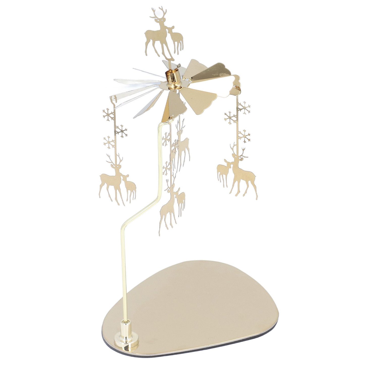 Candle Holder Round Triangle Tray Romantic European Style Stainless Steel Rotating Aromatherapy Wind Chime V1294-YM0523-3115220022614