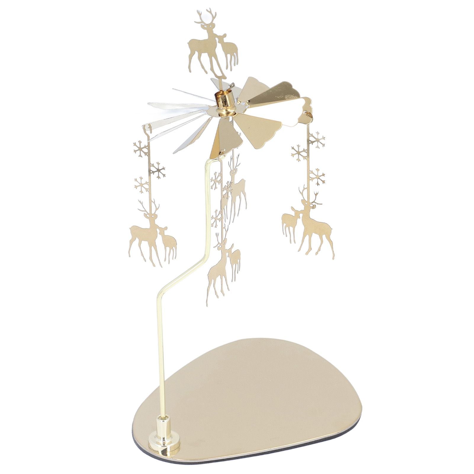 Candle Holder Round Triangle Tray Romantic European Style Stainless Steel Rotating Aromatherapy Wind Chime V1294-YM0523-3115220022614