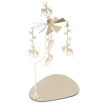 Candle Holder Round Triangle Tray Romantic European Style Stainless Steel Rotating Aromatherapy Wind Chime V1294-YM0523-3115220022614