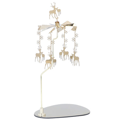 Candle Holder Round Triangle Tray Romantic European Style Stainless Steel Rotating Aromatherapy Wind Chime V1294-YM0523-3115220022614