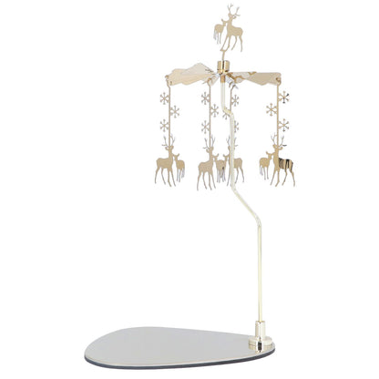 Candle Holder Round Triangle Tray Romantic European Style Stainless Steel Rotating Aromatherapy Wind Chime V1294-YM0523-3115220022614