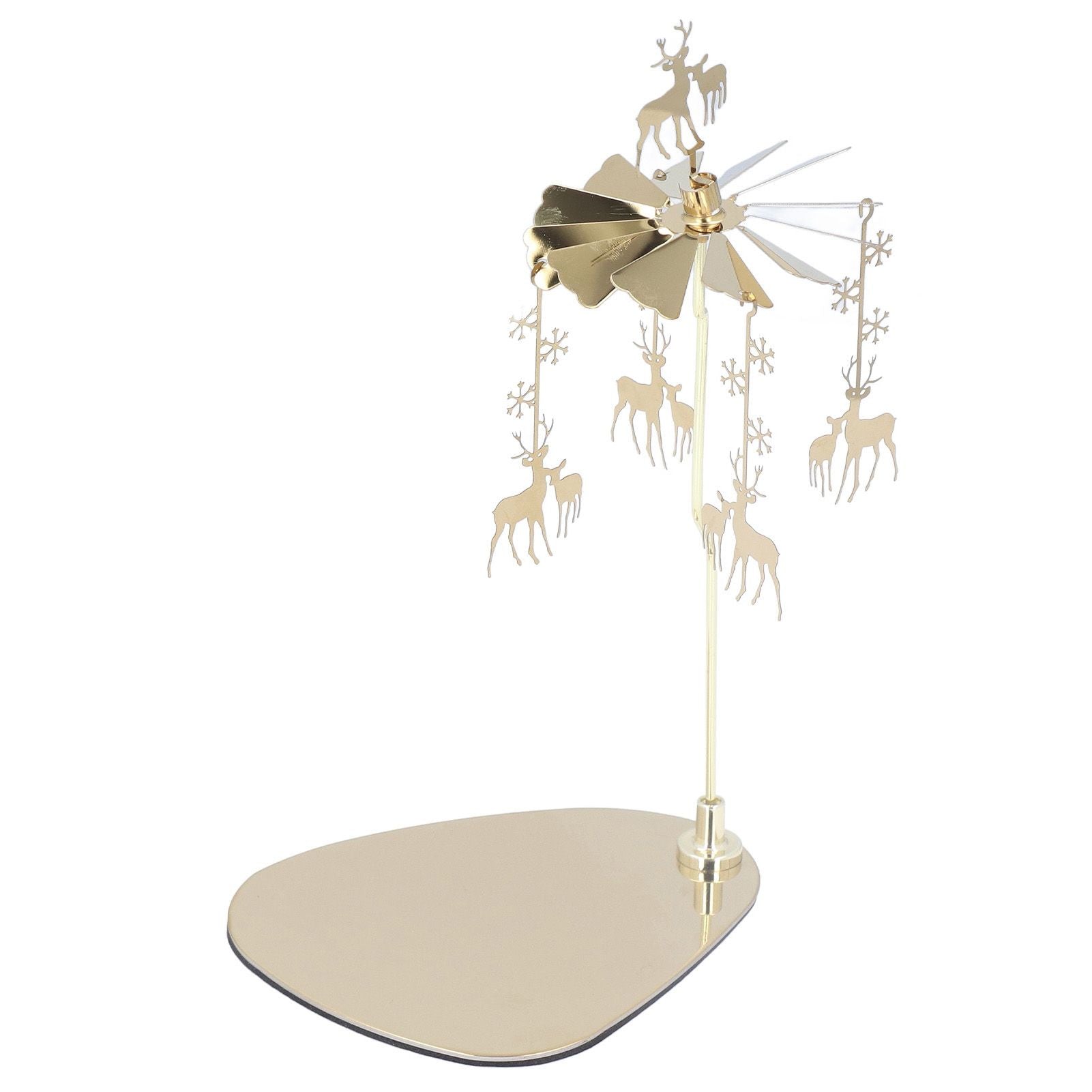 Candle Holder Round Triangle Tray Romantic European Style Stainless Steel Rotating Aromatherapy Wind Chime V1294-YM0523-3115220022614