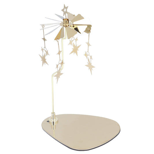 Candle Holder Round Triangle Tray Romantic European Style Stainless Steel Rotating Aromatherapy Wind Chime V1294-YM0523-3115220022615