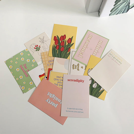 Wall Decoration Card Tulip Flower Geometric Color Block Dormitory Korean Style Photo Props V1294-YM0523-3115220022811