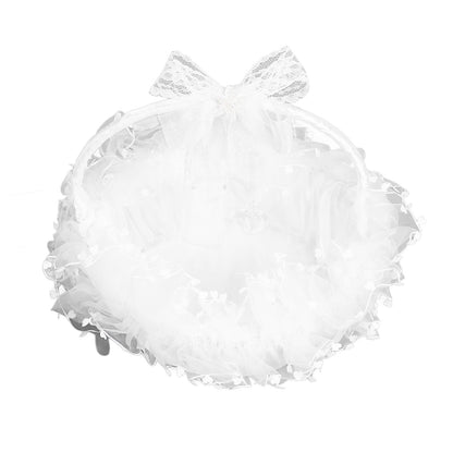 Flower Girl Basket Elegant Style Portable Durable Lace Material Wide Application Wedding Basket for Wedding V1294-YM0523-3115220023411