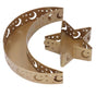 2pcs Ramadan Dessert Tray Moon Star Stainless Steel Eid Serving Tableware Decor for Islam Muslim Party V1294-YM0523-3115220024011