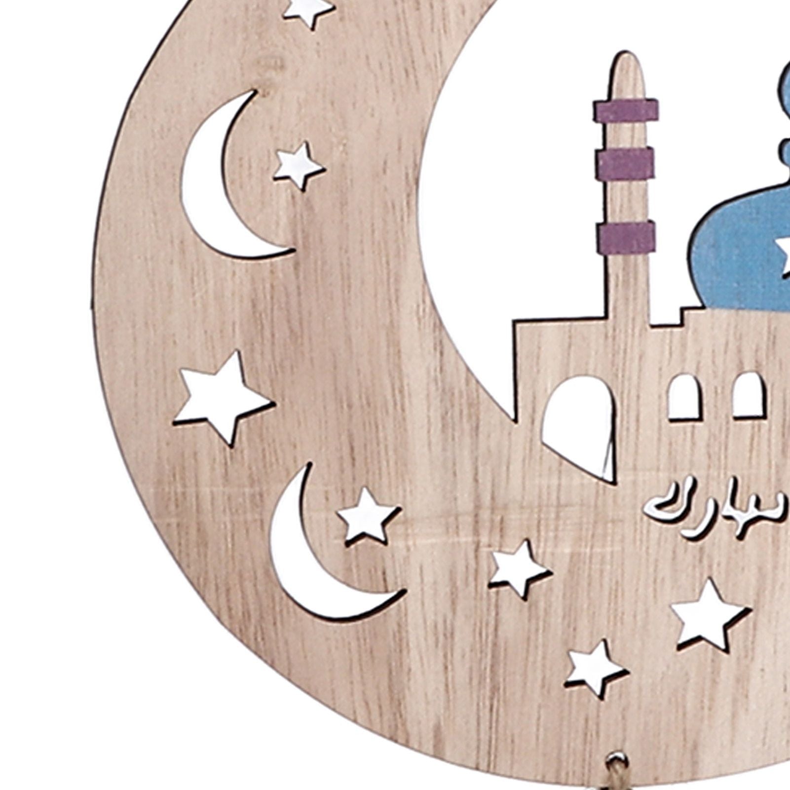 2pcs Moon Eid Hanging Decoration Eid Al-Fitr Ornaments Decorations Pendant Crafts for Home JM00467 V1294-YM0523-3115220025012