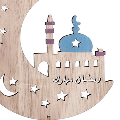 2pcs Moon Eid Hanging Decoration Eid Al-Fitr Ornaments Decorations Pendant Crafts for Home JM00467 V1294-YM0523-3115220025012