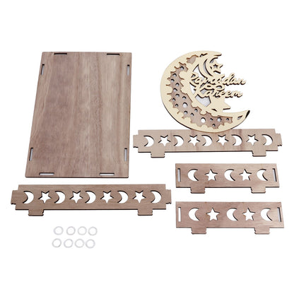 Food Tray Boxwood Dessert Holding Plate Party Serving Tableware with Eid Decoration for Dining Table V1294-YM0523-3115220025111